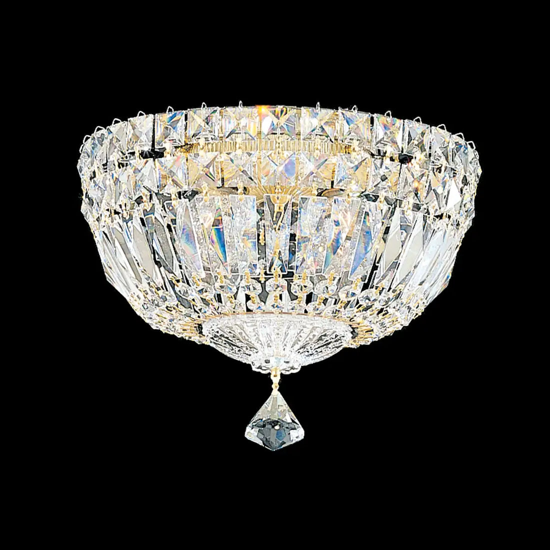 Schonbek, Petit Crystal Deluxe Semi-Flush Mount, SEMI FLUSH MOUNT LIGHT