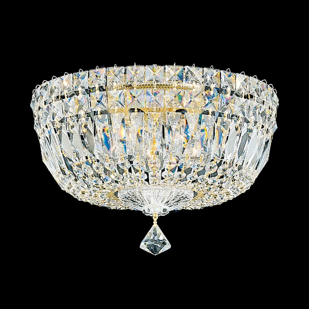Schonbek, Petit Crystal Deluxe Semi-Flush Mount, SEMI FLUSH MOUNT LIGHT