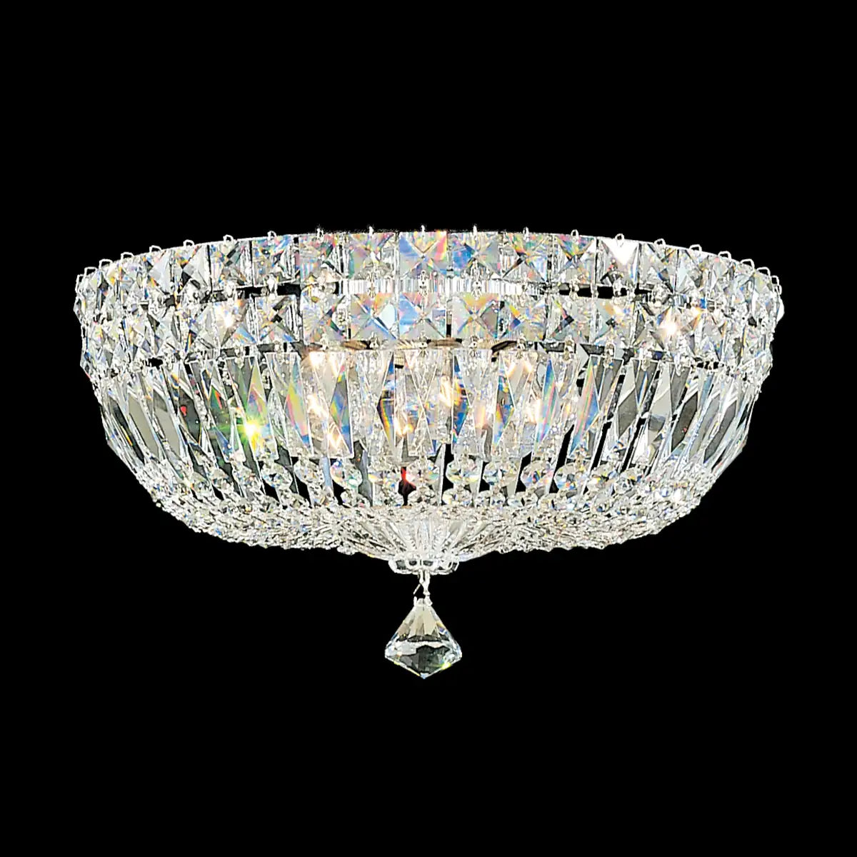 Schonbek, Petit Crystal Deluxe Semi-Flush Mount, SEMI FLUSH MOUNT LIGHT