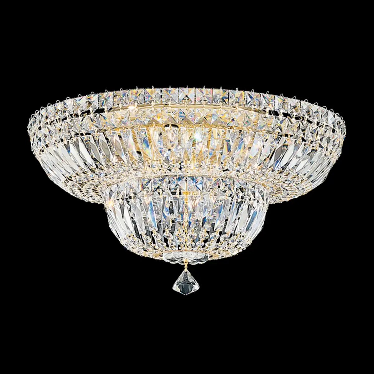 Schonbek, Petit Crystal Deluxe Semi-Flush Mount, SEMI FLUSH MOUNT LIGHT