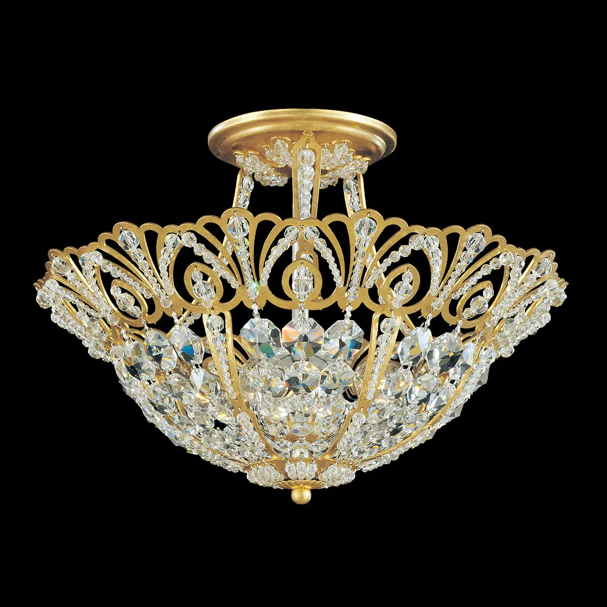 Schonbek, Rivendell Semi-Flush Mount, SEMI FLUSH MOUNT LIGHT