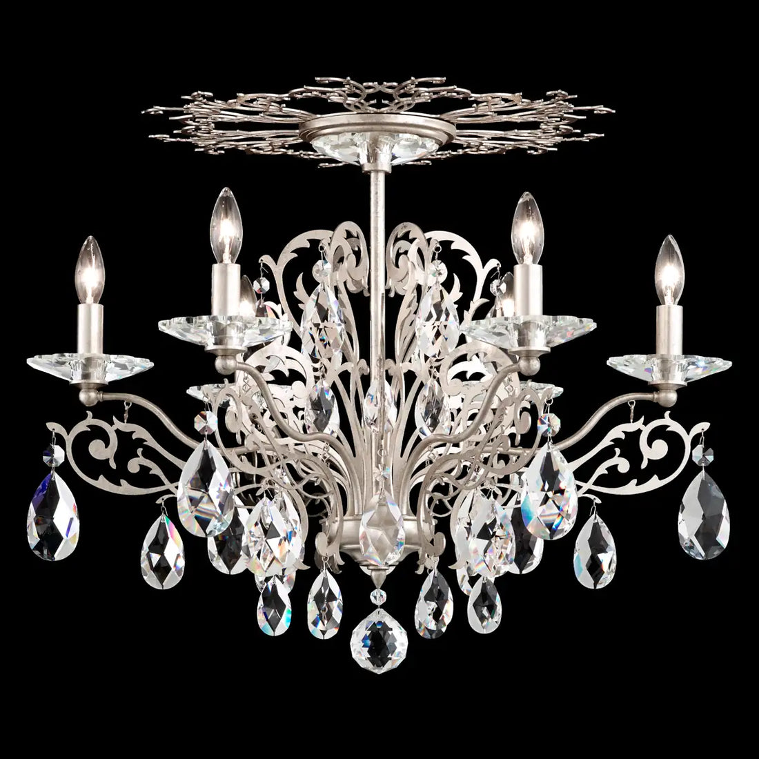 Schonbek, Filigrae Semi-Flush Mount, SEMI FLUSH MOUNT LIGHT