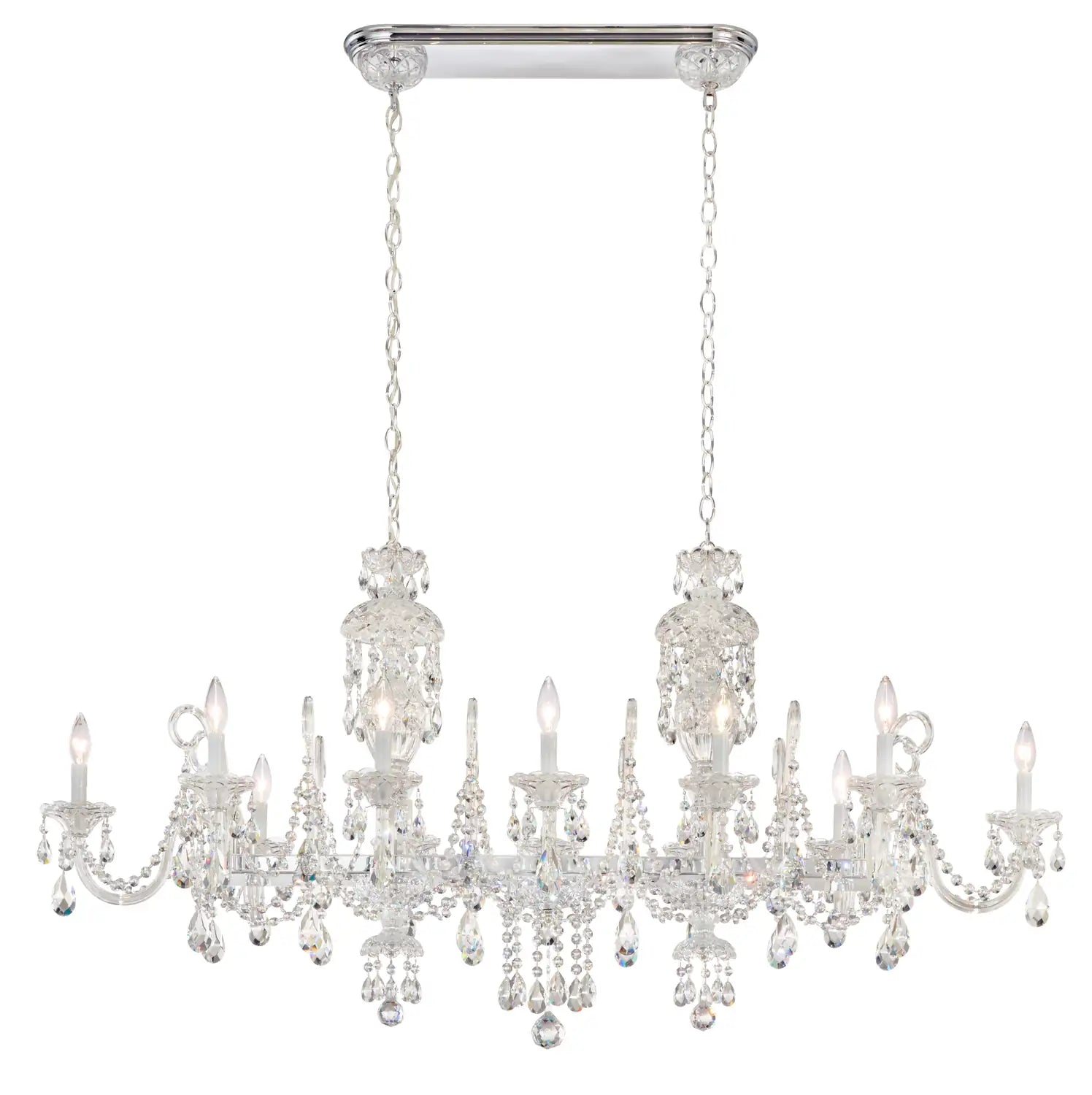 Schonbek, Sterling Linear Chandelier, CHANDELIER LIGHT