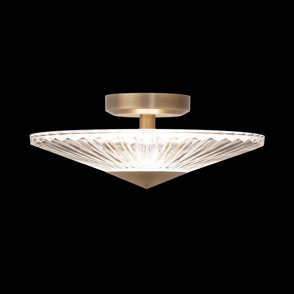 Schonbek, Origami Semi-Flush Mount, SEMI FLUSH MOUNT LIGHT