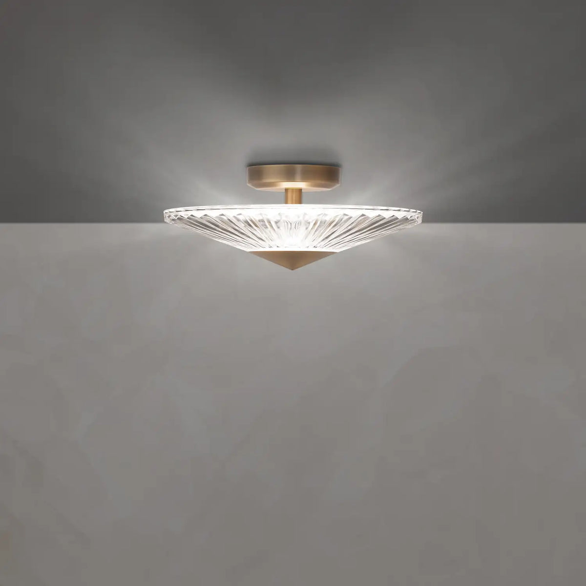 Schonbek, Origami Semi-Flush Mount, SEMI FLUSH MOUNT LIGHT