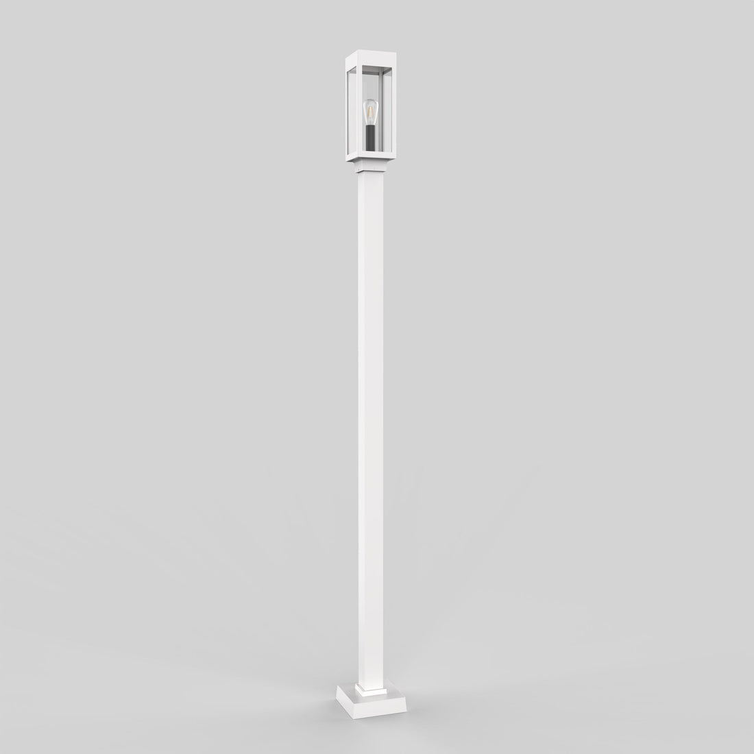SNOC 3'' SQUARE ALUMINUM POST WITH WELDED BASE 1020 - Post