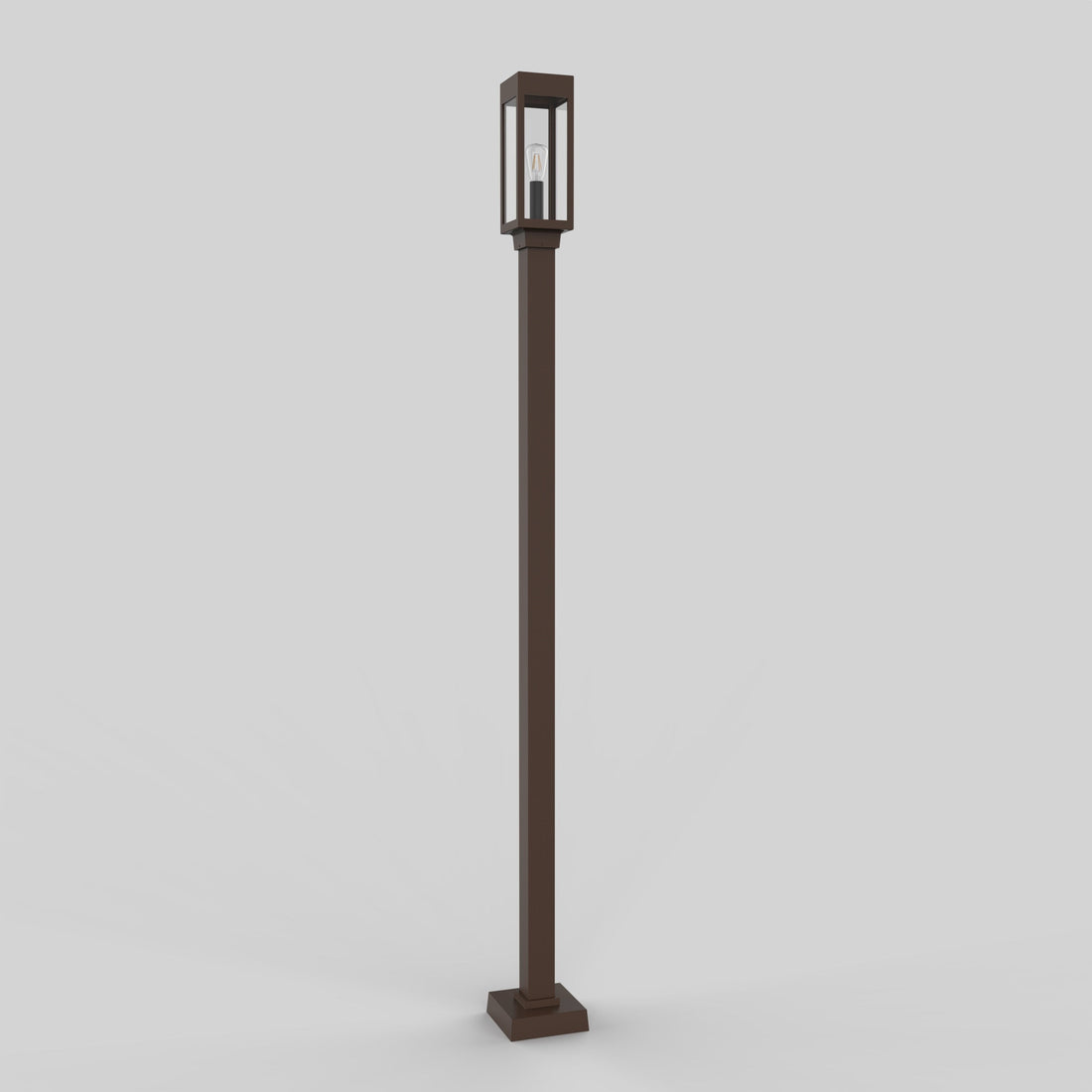 SNOC 3'' SQUARE ALUMINUM POST WITH WELDED BASE 1020 - Post