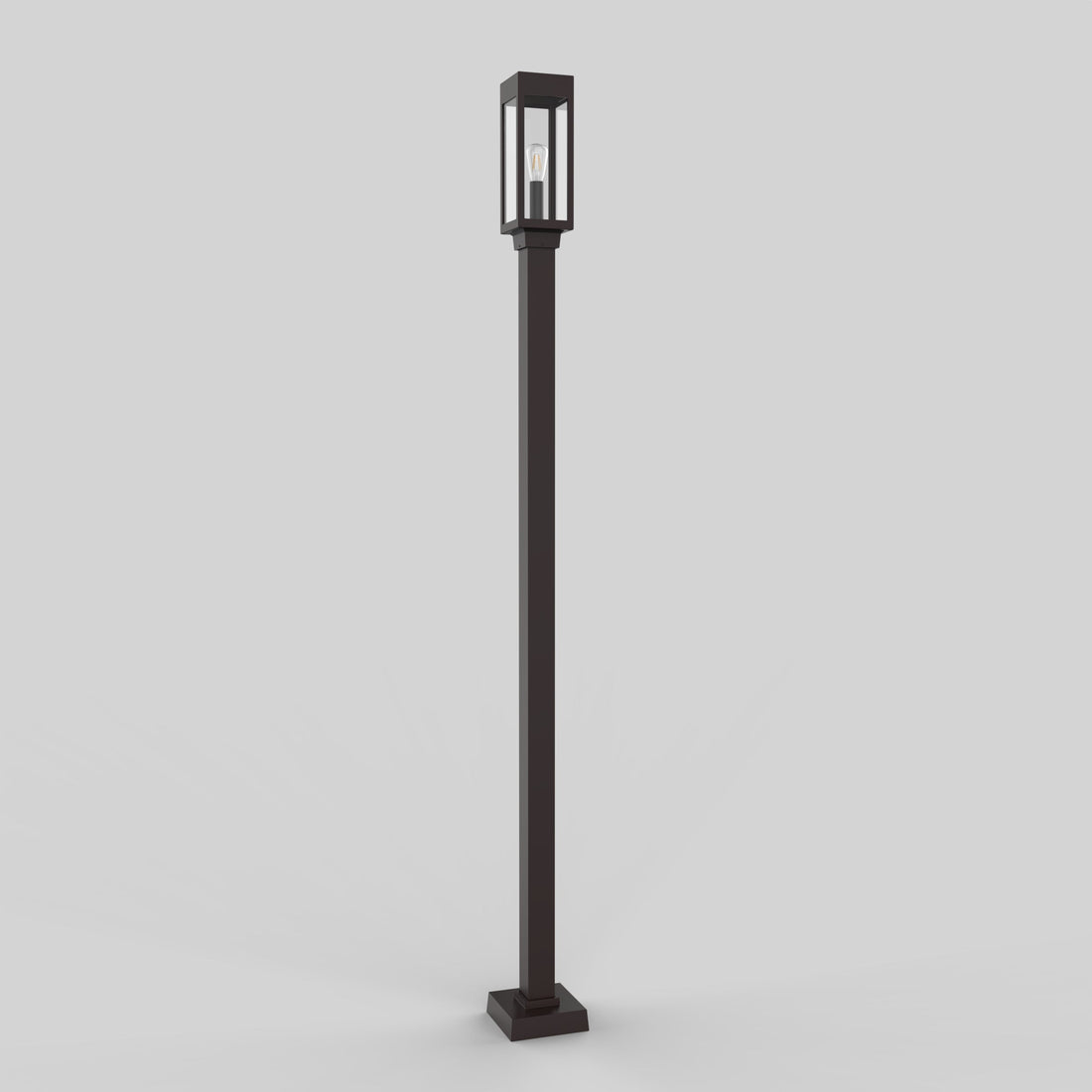 SNOC 3'' SQUARE ALUMINUM POST WITH WELDED BASE 1020 - Post