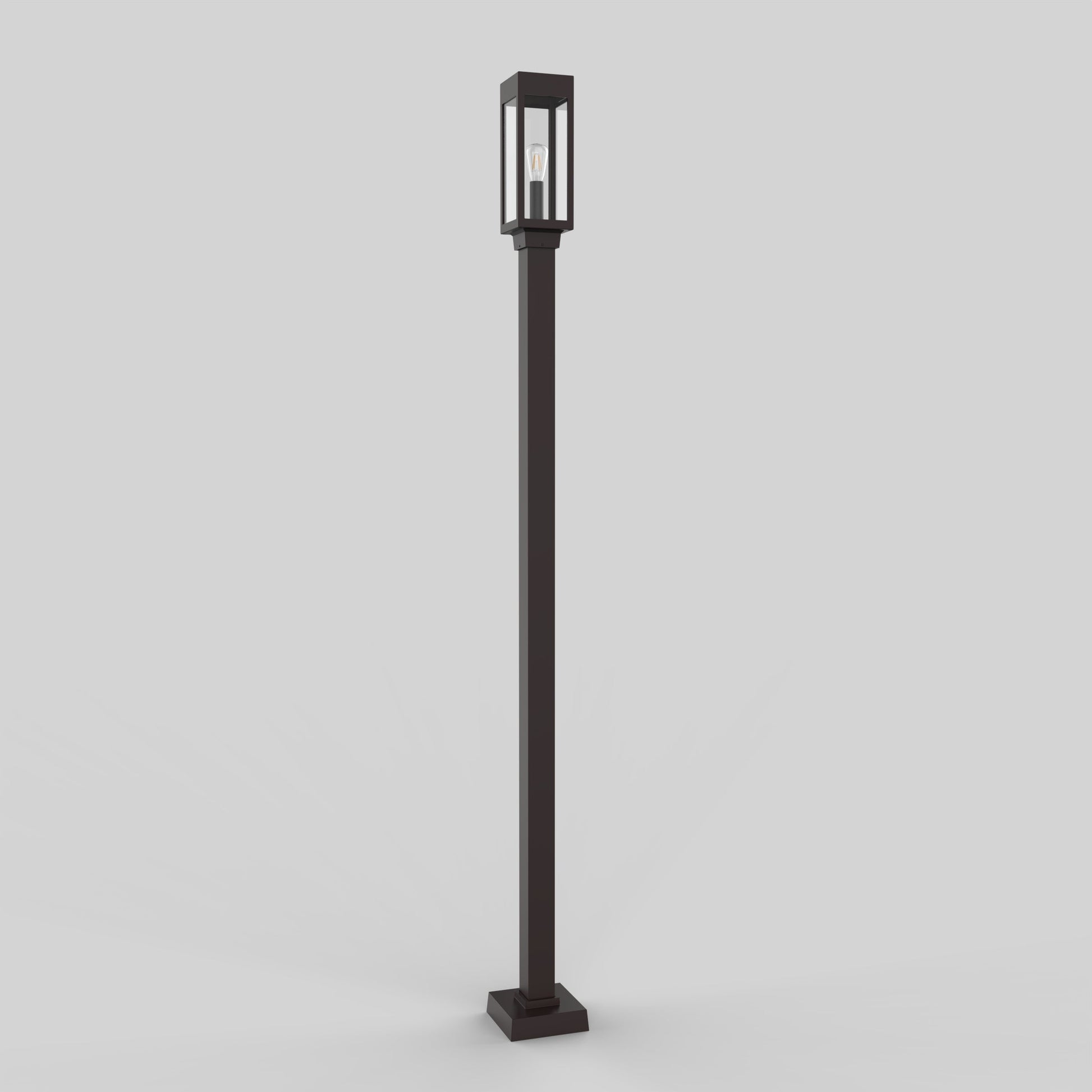 SNOC 3'' SQUARE ALUMINUM POST WITH WELDED BASE 1020 - Post