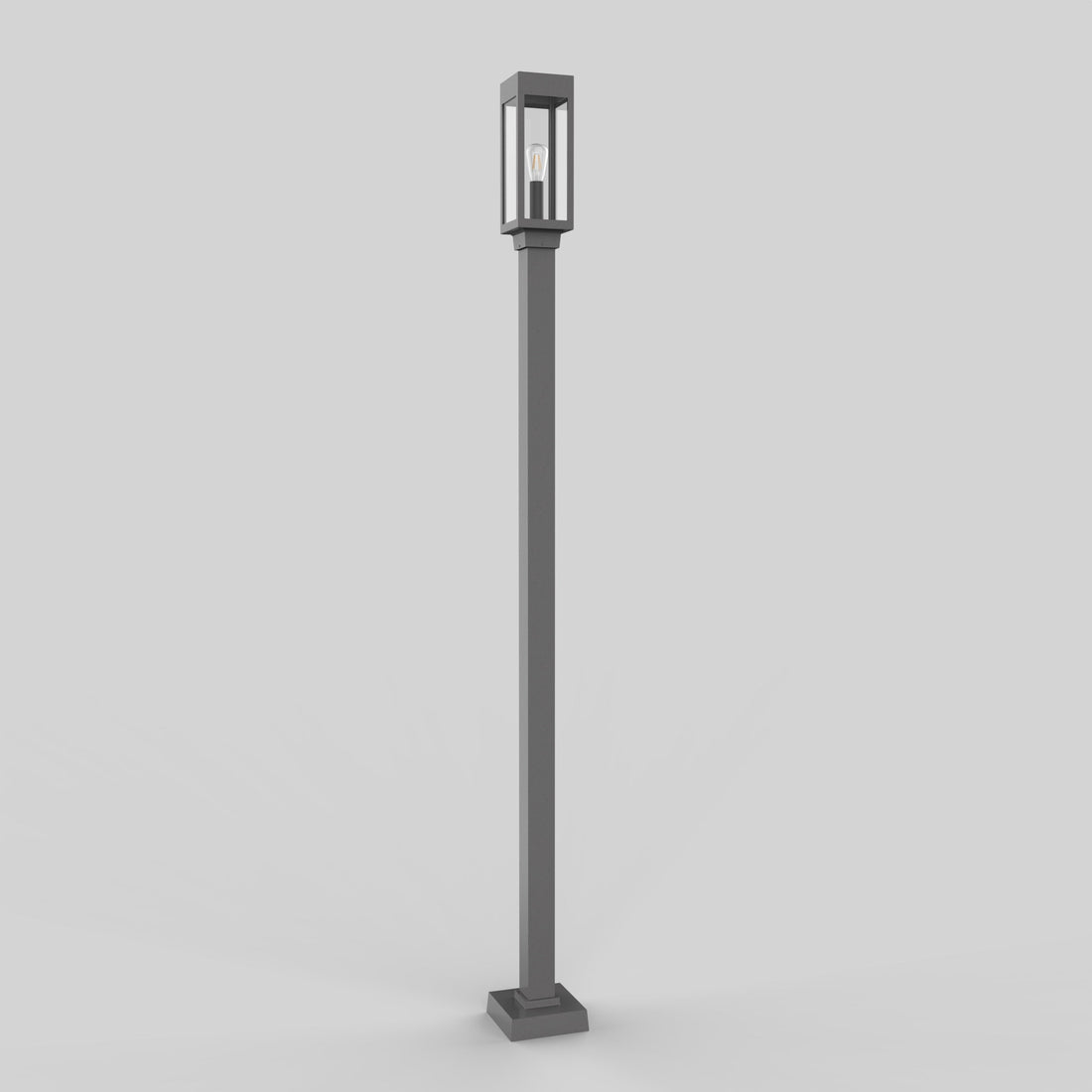 SNOC 3'' SQUARE ALUMINUM POST WITH WELDED BASE 1020 - Post