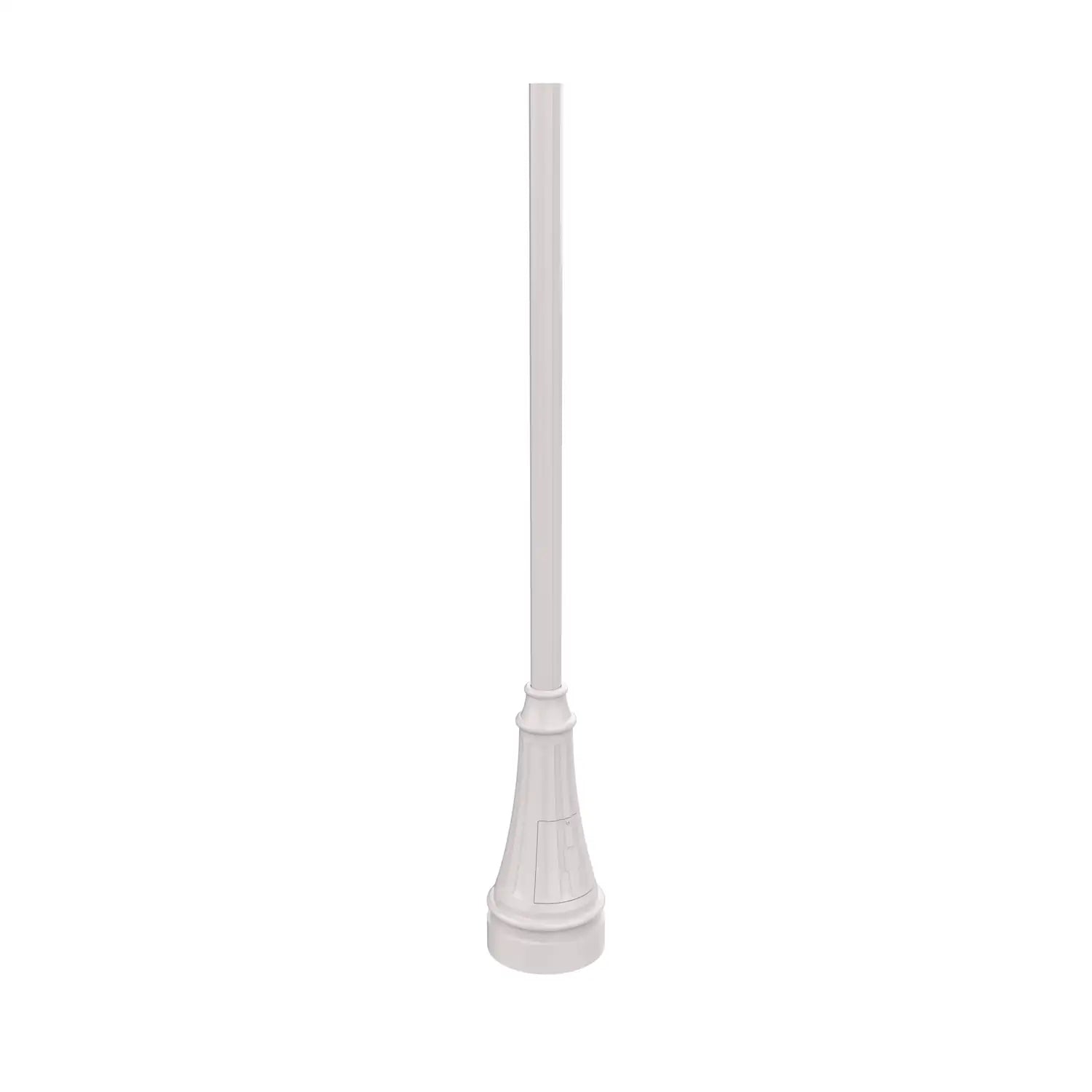 SNOC ALUMINUM POST - 12 SIDES OF 3'' WELDED BASE WITH ACCESS DOOR AND ANCHOR BOLTS 1027 - Post