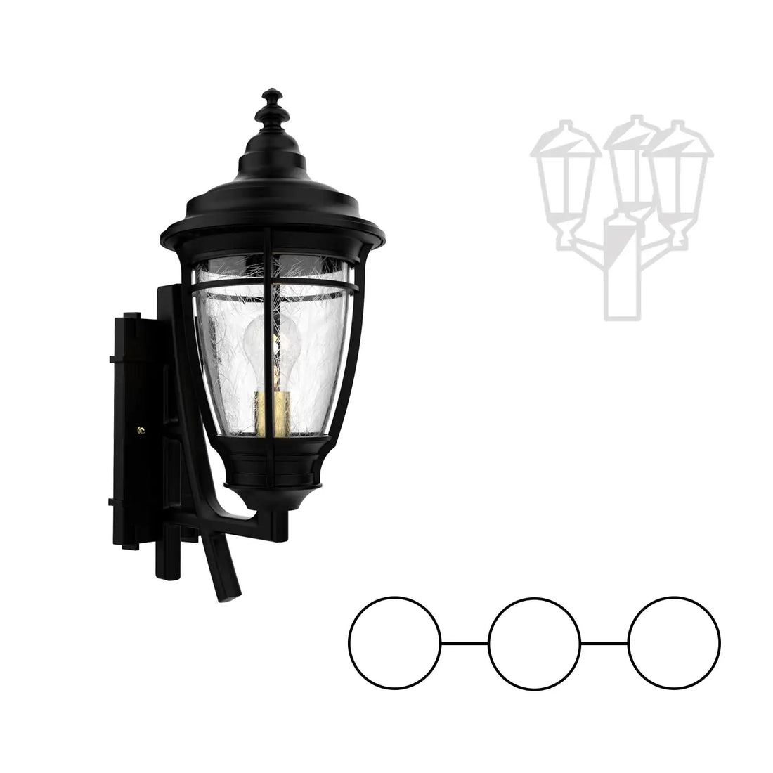 SNOC PORTLAND - TWO HEAD MOUNT AND CENTER HEAD DECORATIVE ARM UP FOR SMALL POST 10284 2A1 - Post