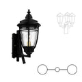 SNOC PORTLAND - DECORATIVE ARM UP DOUBLE HEAD MOUNT FOR SMALL POST 10284 2A - Post