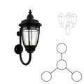 SNOC PORTLAND - TRI-HEAD MOUNTING AND CENTER HEAD WITH CANE UP FOR SMALL POST 10296 3A1 - Post