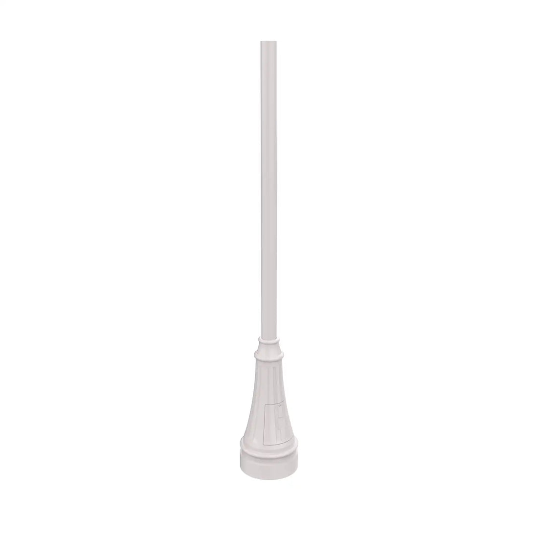 SNOC ALUMINUM POST - 3'' ROUND WELDED BASE WITH ACCESS DOOR AND ANCHOR BOLTS 1032 - Post