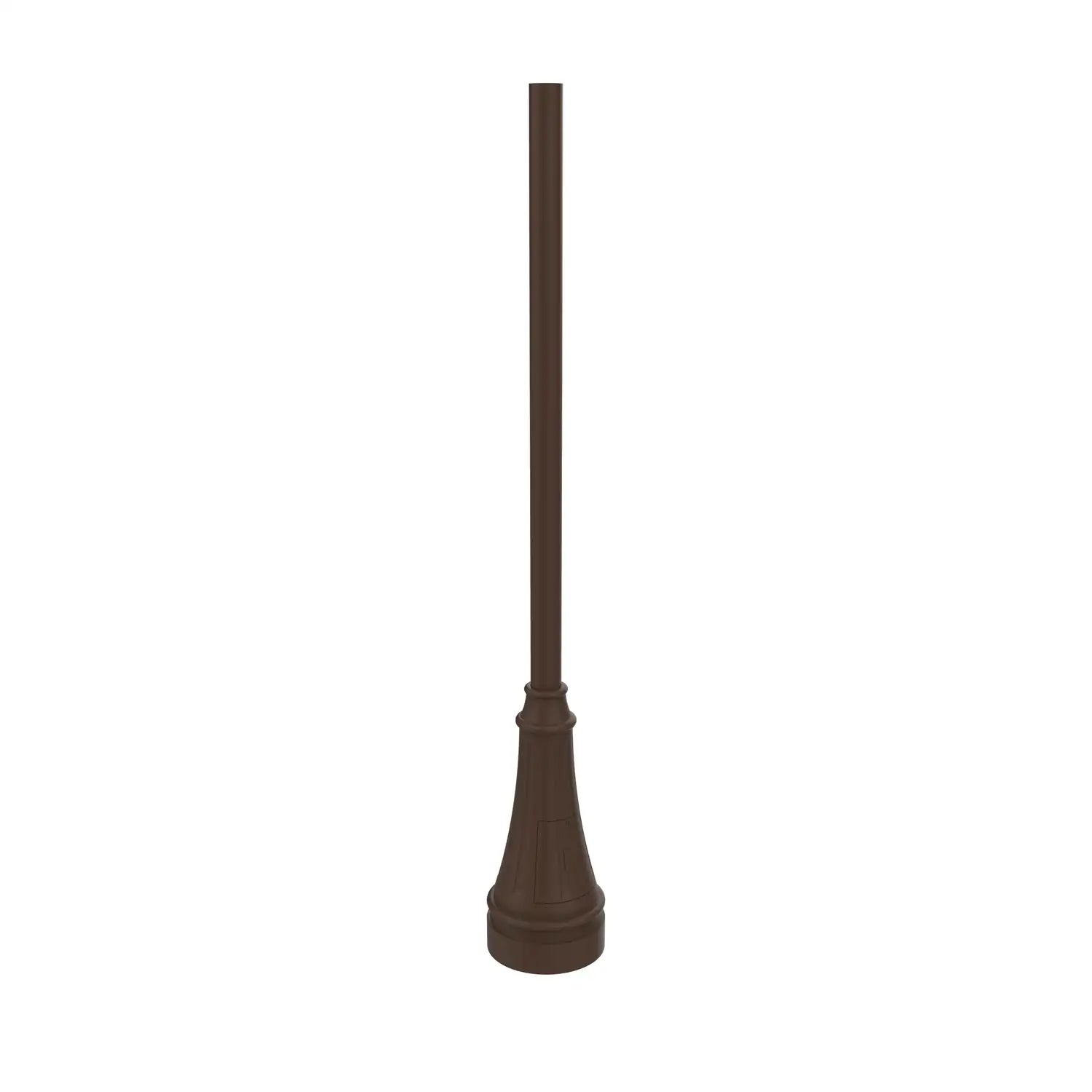 SNOC ALUMINUM POST - 3'' ROUND WELDED BASE WITH ACCESS DOOR AND ANCHOR BOLTS 1032 - Post