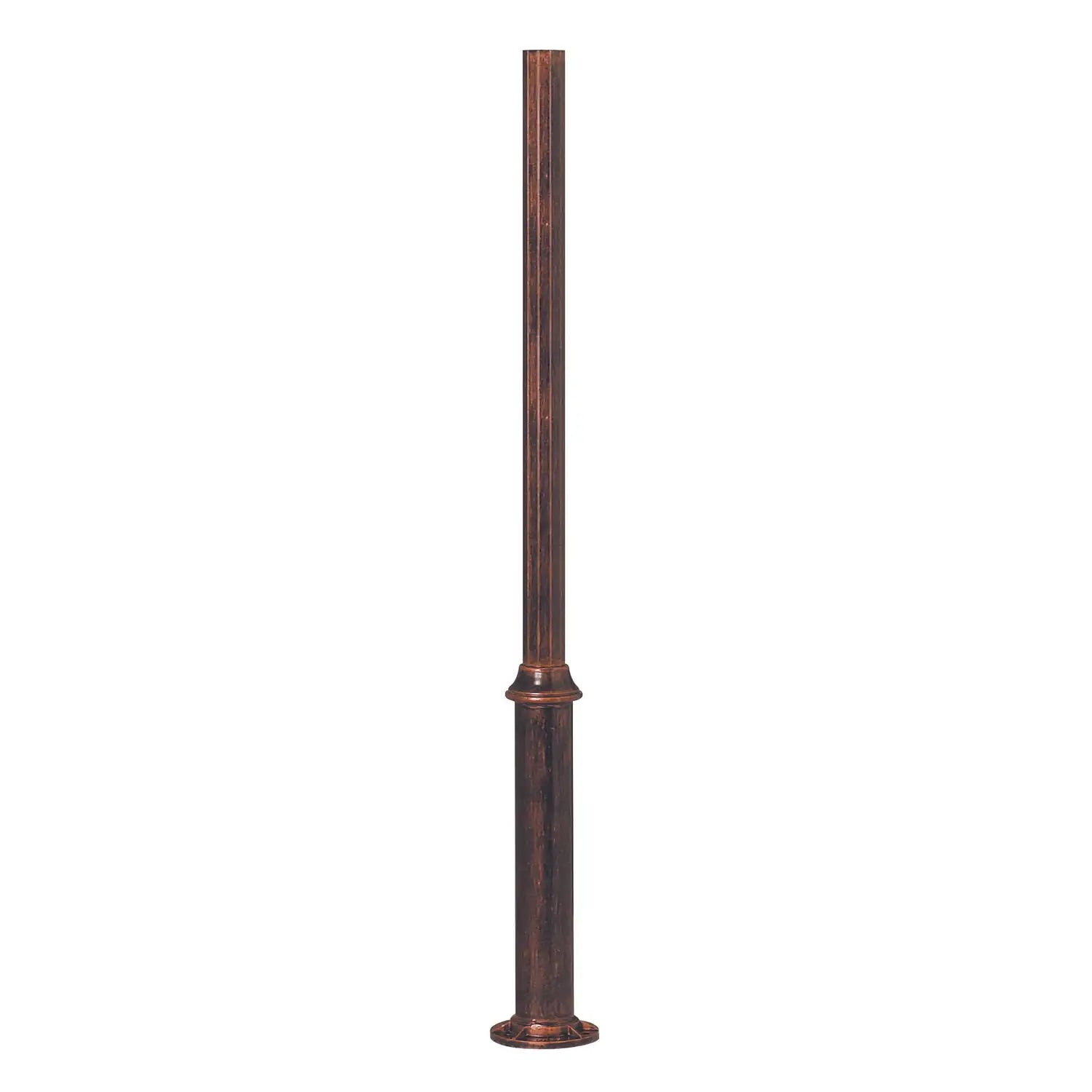 SNOC ALUMINUM POST - 12 SIDES OF 3'' ROUND WELDED BASE WITH ANCHOR BOLTS 1037 - Post