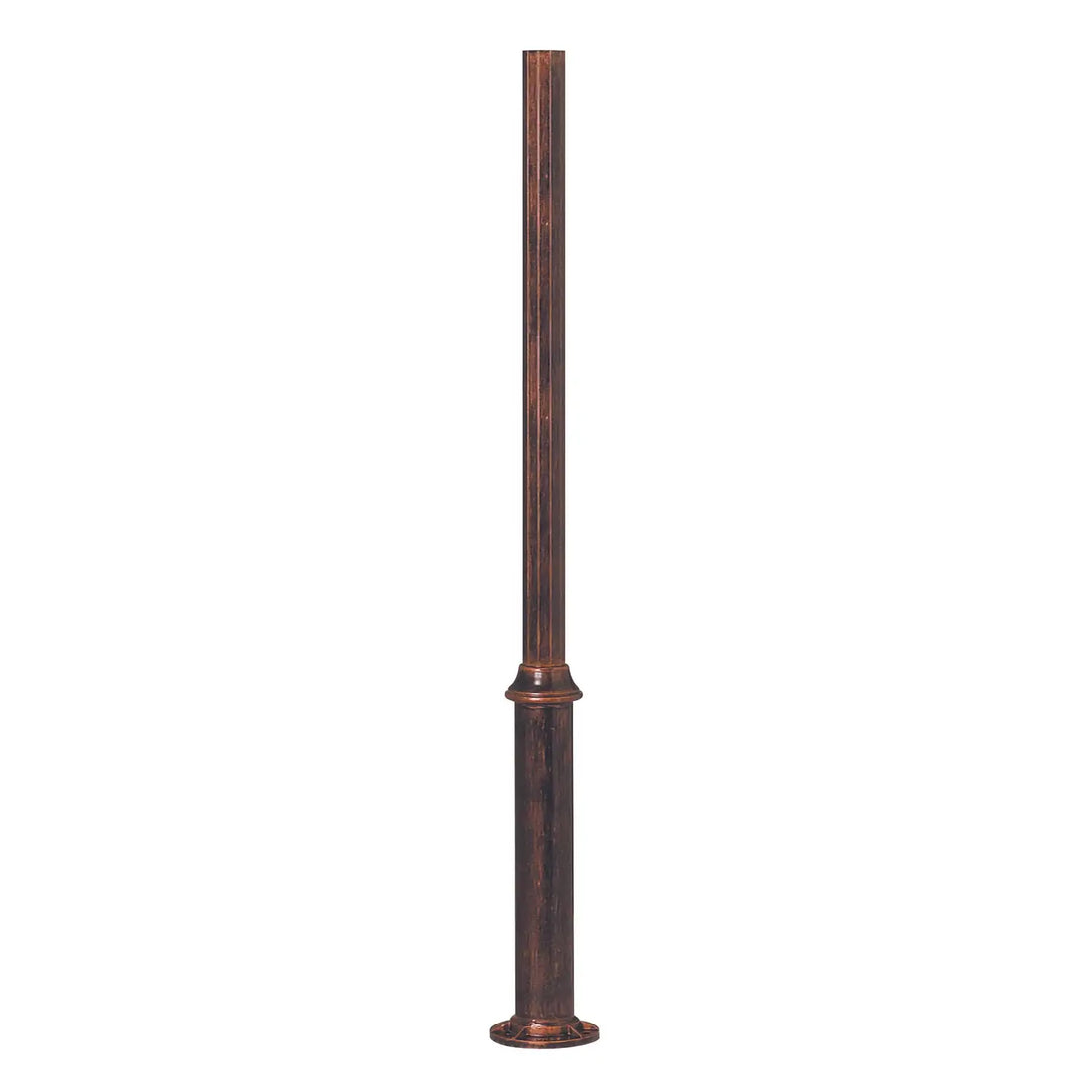 SNOC ALUMINUM POST - 12 SIDES OF 3'' ROUND WELDED BASE WITH ANCHOR BOLTS 1039 - Post