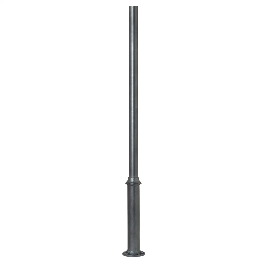 SNOC ALUMINUM POST - ROUND 3'' ROUND WELDED BASE WITH ANCHOR BOLTS 1040 - Post