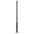 SNOC ALUMINUM POST - ROUND 3'' ROUND WELDED BASE WITH ANCHOR BOLTS 1042 - Post