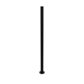 SNOC ALUMINUM POST - 3'' ROUND WITH WELDED BASE WITH ANCHOR STUDS 1044 - Post