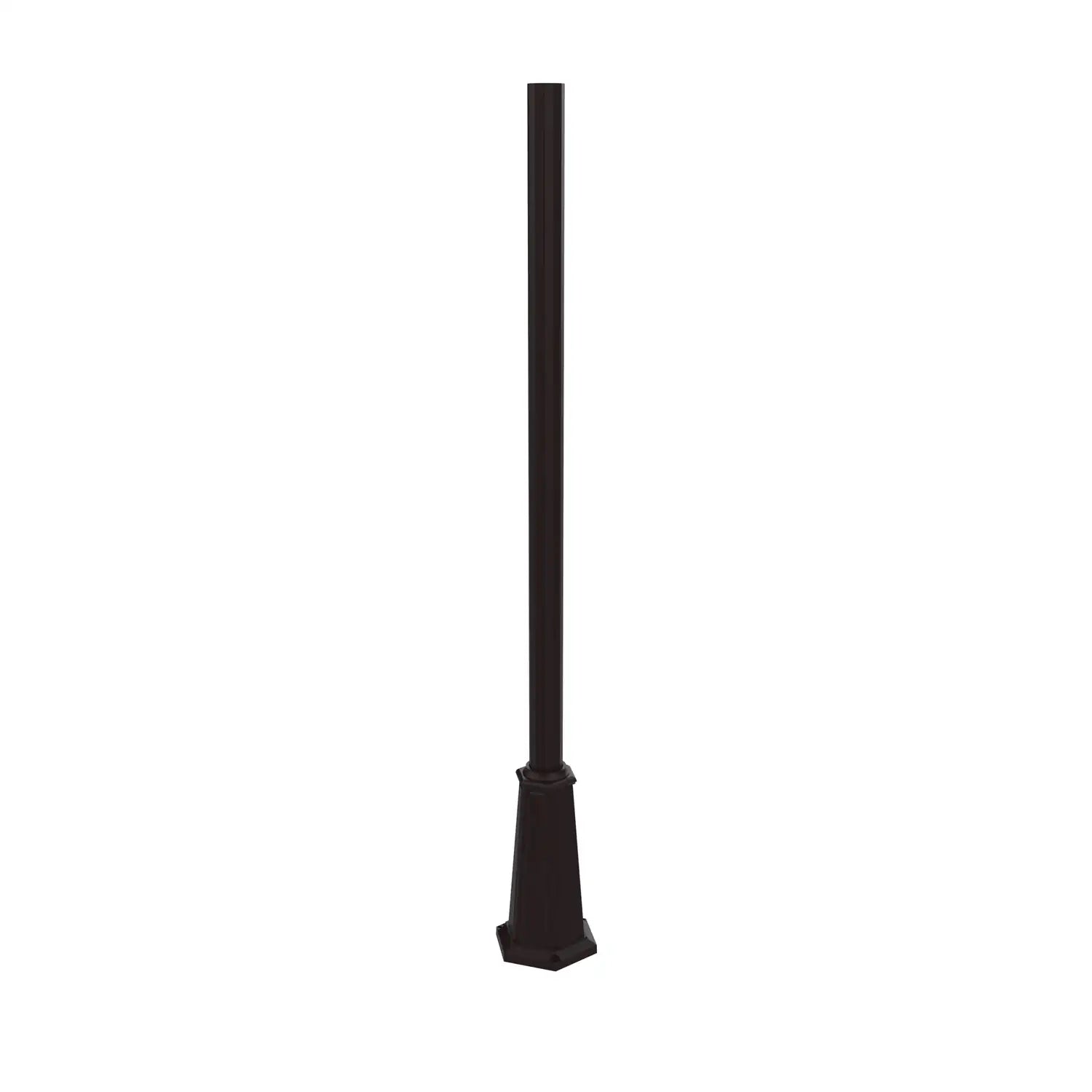 SNOC ALUMINUM POST - 12 SIDES OF 3'' FLARED BASE WITH ANCHOR BOLTS 1046 - Post