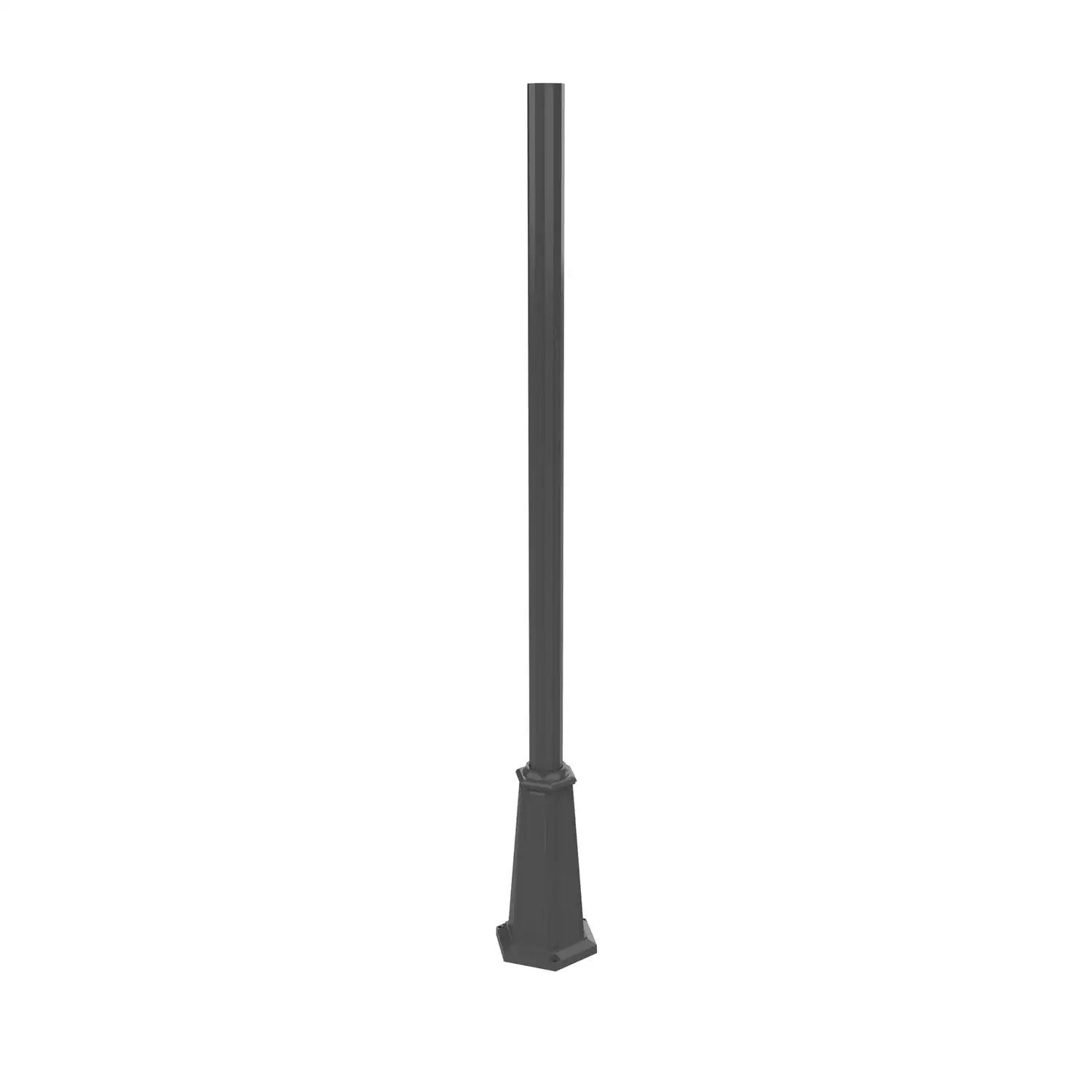 SNOC ALUMINUM POST - 12 SIDES OF 3'' FLARED BASE WITH ANCHOR BOLTS 1046 - Post