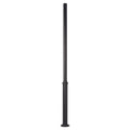SNOC ALUMINUM POST - 3'' ROUND FLUTED WELDED BASE WITH ANCHOR BOLTS 1048 - Post