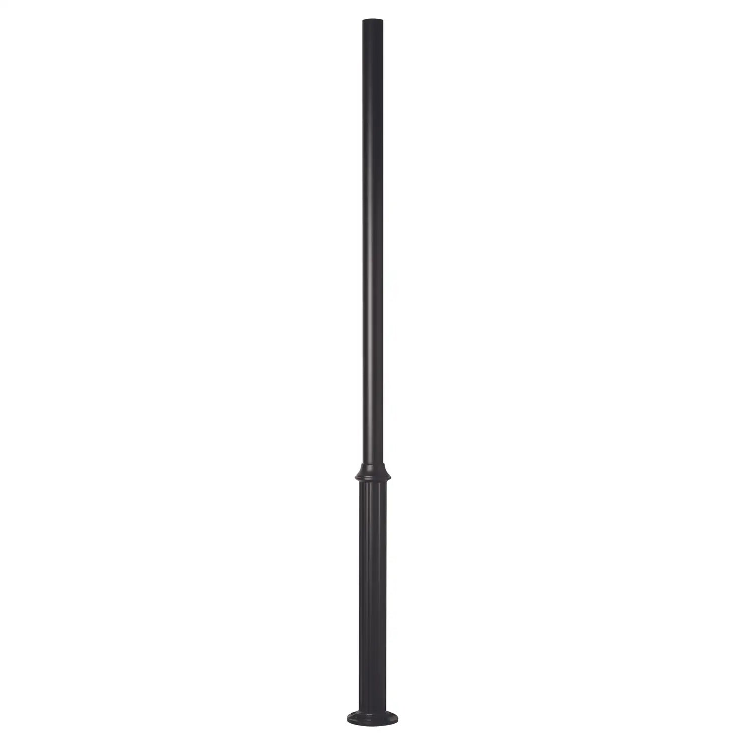 SNOC ALUMINUM POST - 3'' ROUND FLUTED WELDED BASE WITH ANCHOR BOLTS 1048 - Post