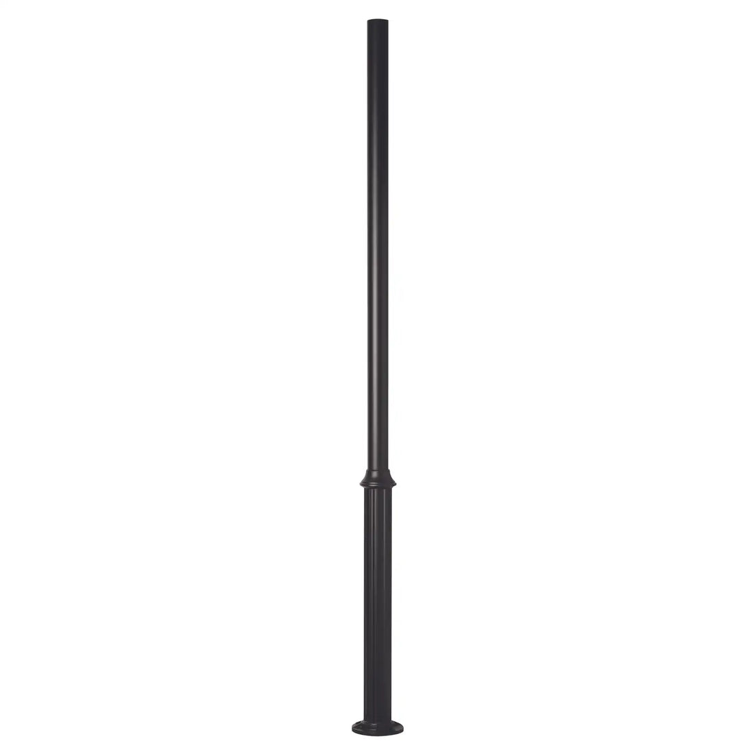 SNOC ALUMINUM POST - 3'' ROUND FLUTED WELDED BASE WITH ANCHOR BOLTS 1048 - Post
