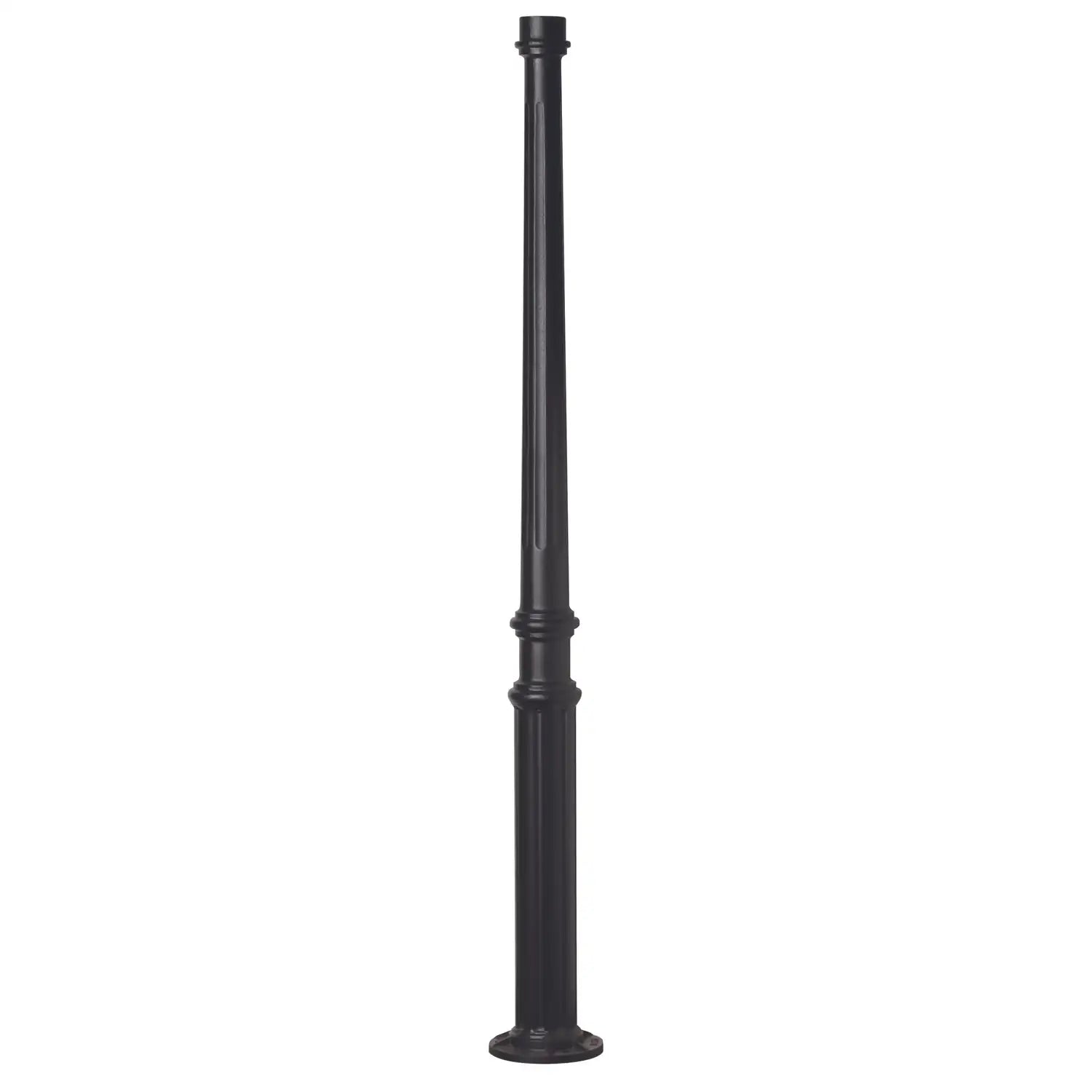 SNOC ALUMINUM POST - TAPERED FLUTED BASE WITH ANCHOR BOLTS 1051 - Post