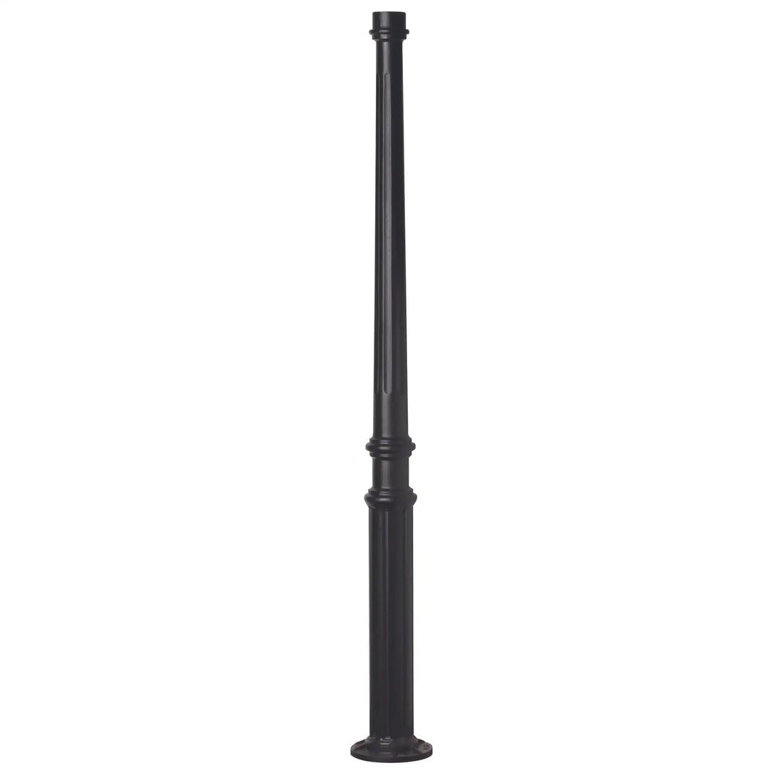 SNOC ALUMINUM POST - TAPERED FLUTED BASE WITH ANCHOR BOLTS 1051 - Post