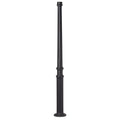 SNOC ALUMINUM POST - TAPERED FLUTED BASE WITH ANCHOR BOLTS 1052 - Post