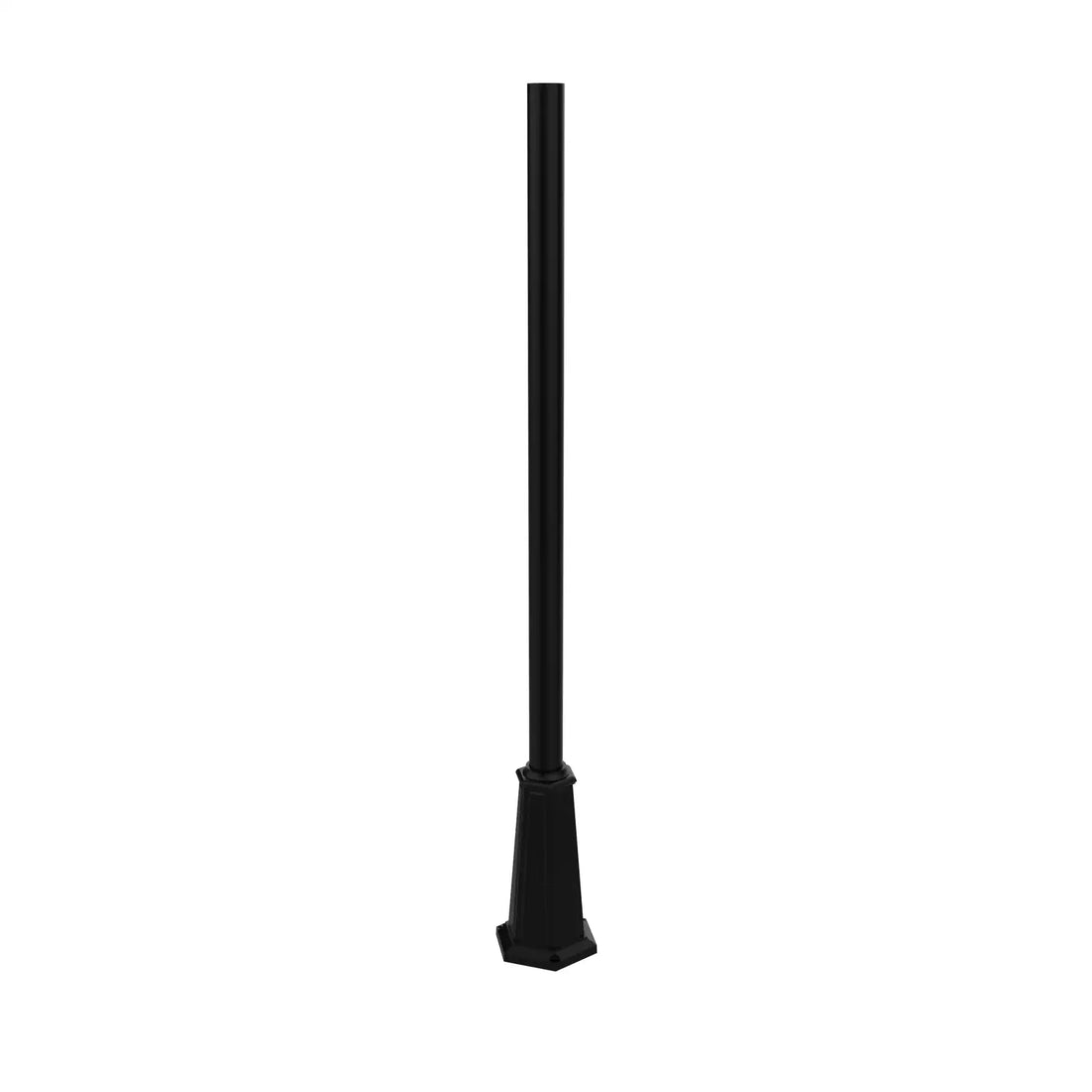 SNOC ALUMINUM POST - 3'' ROUND FLARED BASE WITH ANCHOR BOLTS 1055 - Post