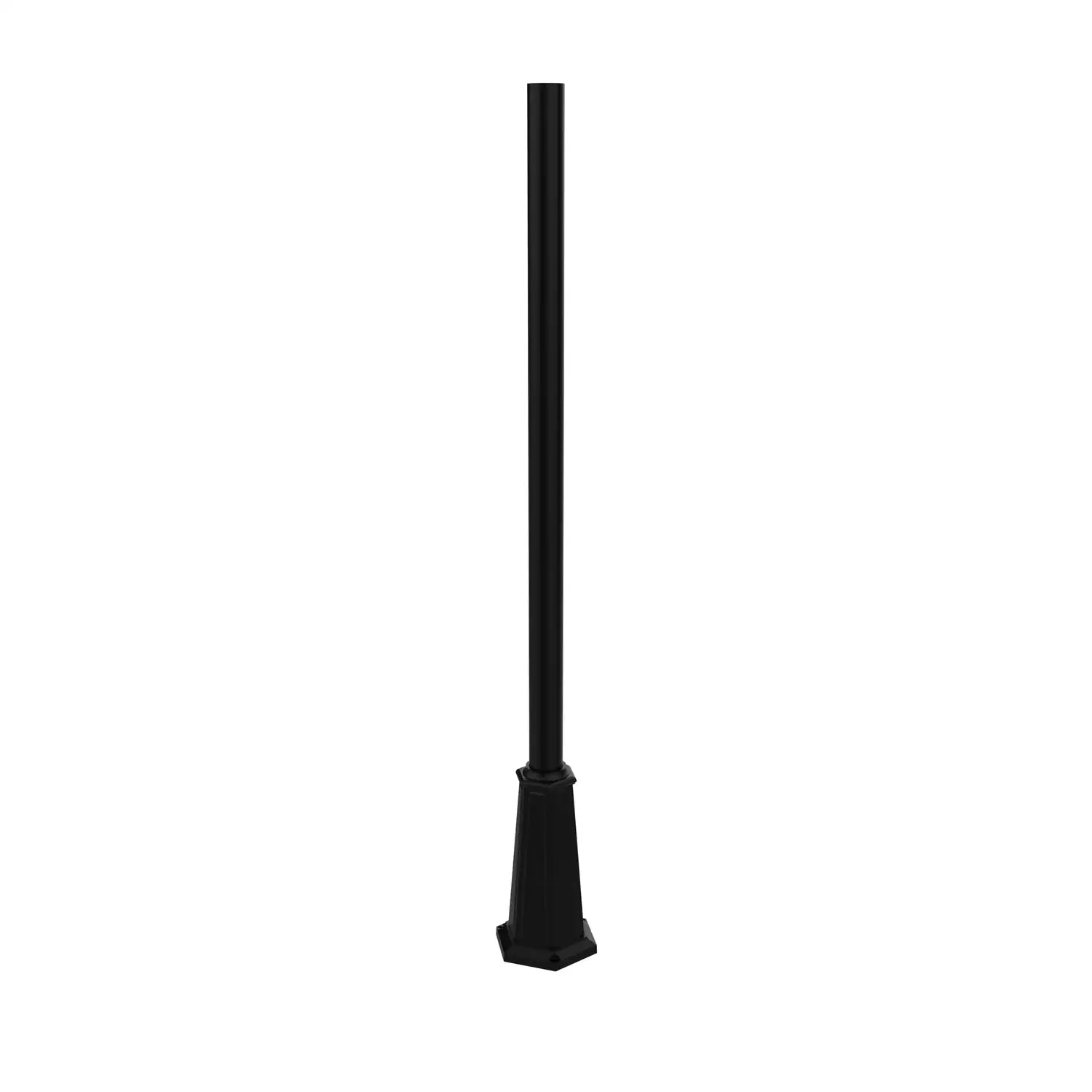 SNOC ALUMINUM POST - 3'' ROUND FLARED BASE WITH ANCHOR BOLTS 1055 - Post