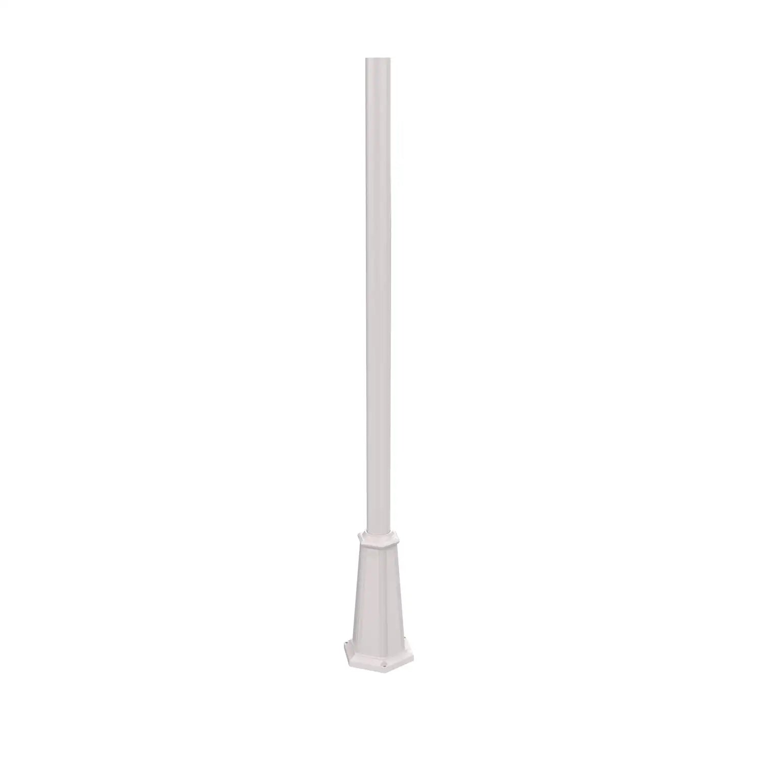 SNOC ALUMINUM POST - 3'' ROUND FLARED BASE WITH ANCHOR BOLTS 1056 - Post