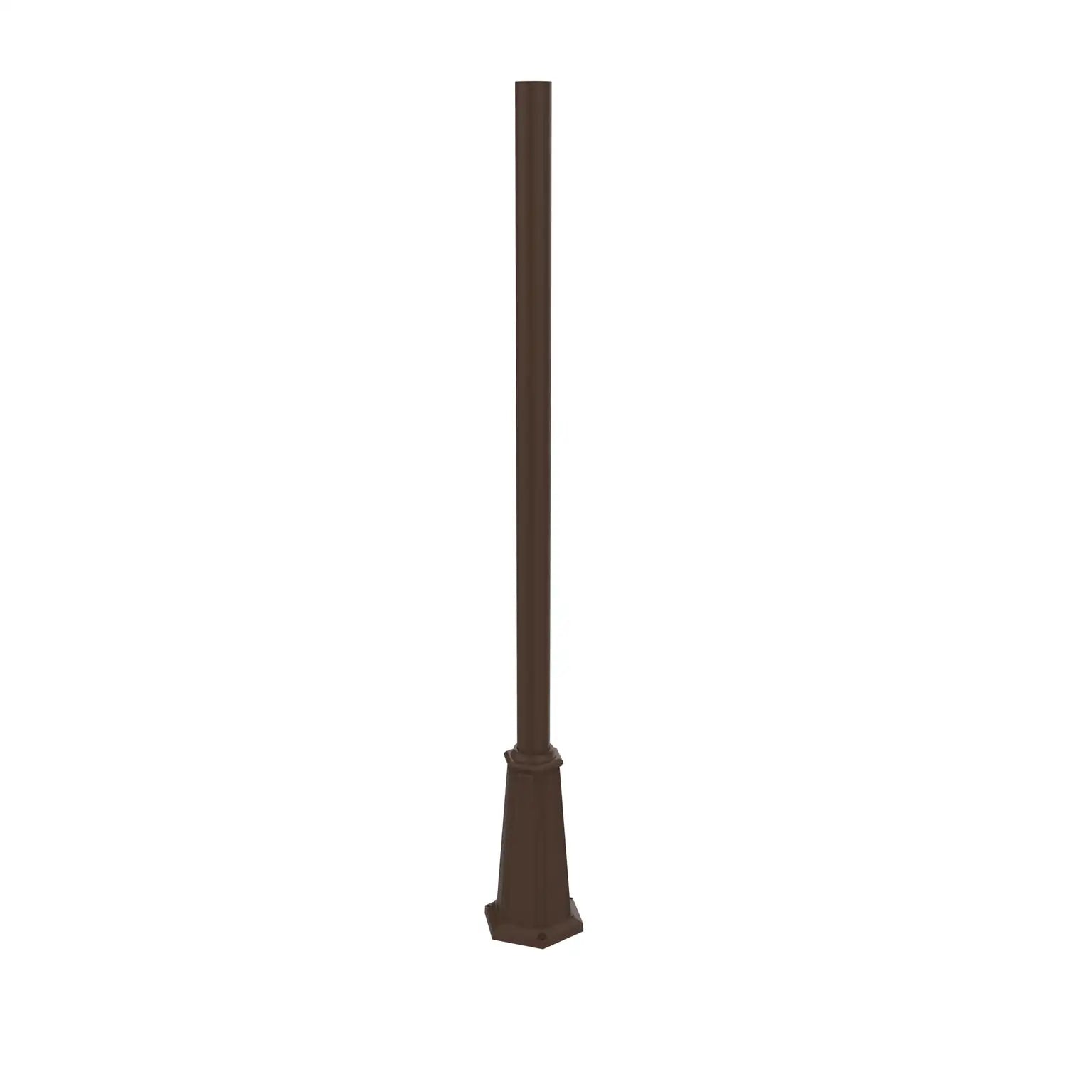 SNOC ALUMINUM POST - 3'' ROUND FLARED BASE WITH ANCHOR BOLTS 1056 - Post