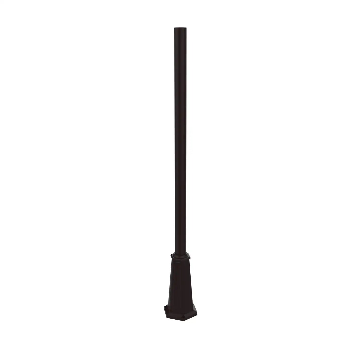 SNOC ALUMINUM POST - 3'' ROUND FLARED BASE WITH ANCHOR BOLTS 1056 - Post