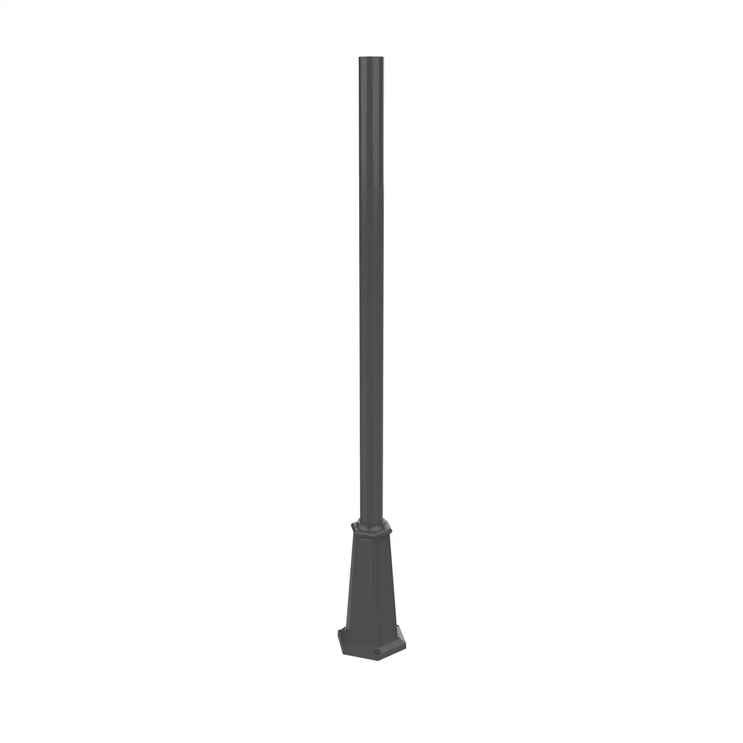 SNOC ALUMINUM POST - 3'' ROUND FLARED BASE WITH ANCHOR BOLTS 1056 - Post