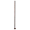 SNOC ALUMINUM POST - 12 SIDES WITH WELDED FLANGE WITH ANCHOR BOLTS 1068 - Post