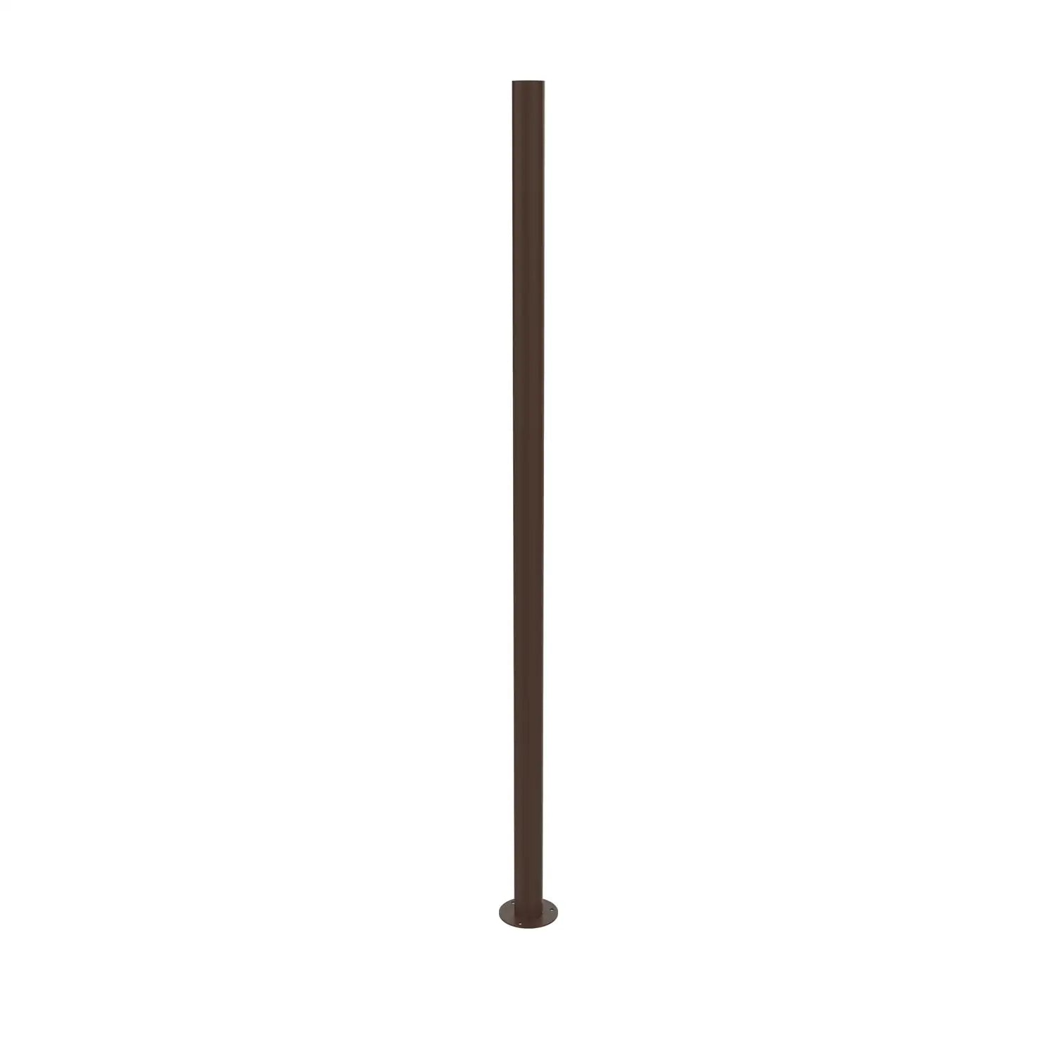 SNOC STEEL POST - ROUND WITH WELDED FLANGE WITH ANCHOR STUDS 1077 - Post