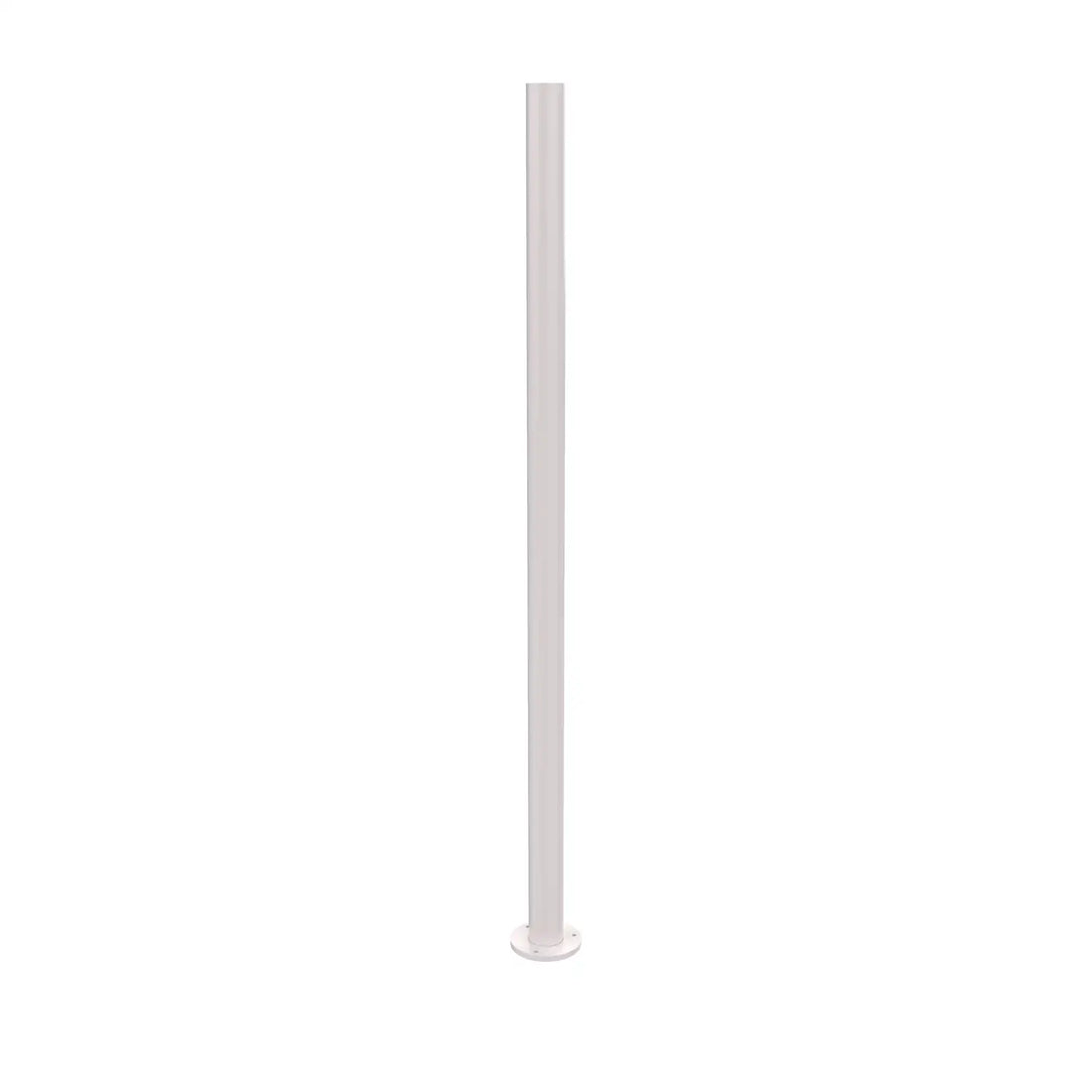 SNOC ALUMINUM POST - 3'' ROUND WITH WELDED BASE WITH ANCHOR STUDS 1086 - Post