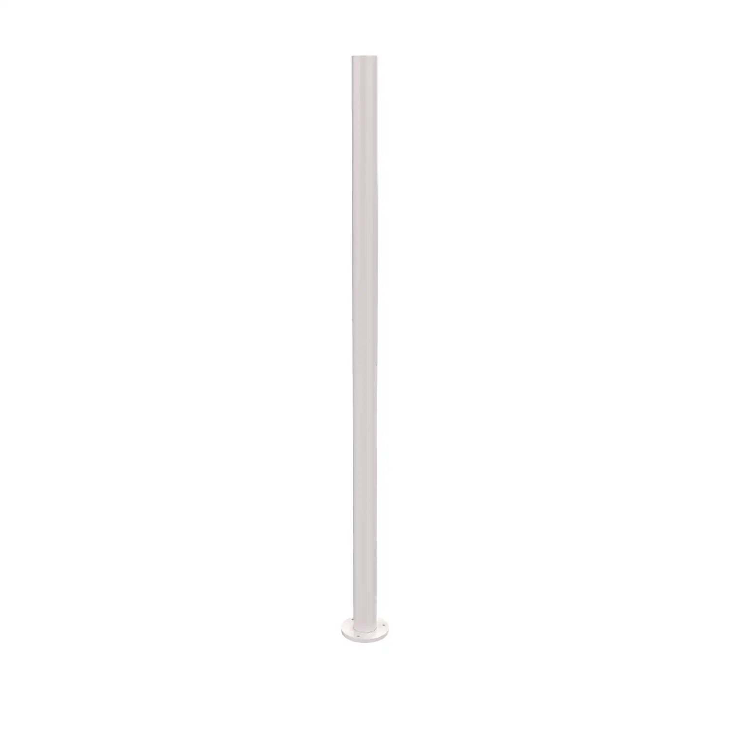 SNOC ALUMINUM POST - 3'' ROUND WITH WELDED BASE WITH ANCHOR STUDS 1086 - Post