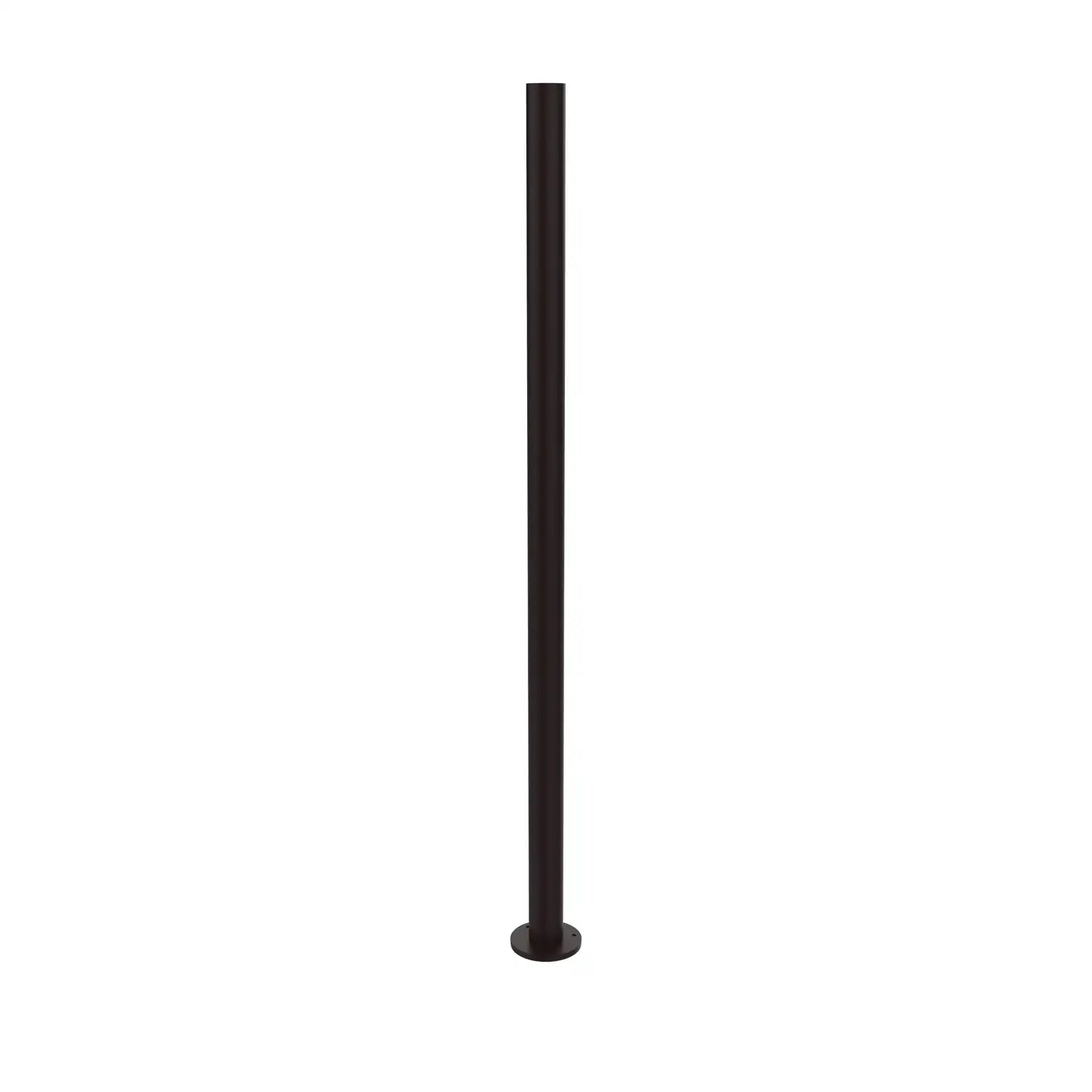 SNOC ALUMINUM POST - 3'' ROUND WITH WELDED BASE WITH ANCHOR STUDS 1086 - Post