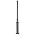 SNOC ALUMINUM POST - TAPERED ROUND BASE WITH ANCHOR BOLTS 1092 - Post
