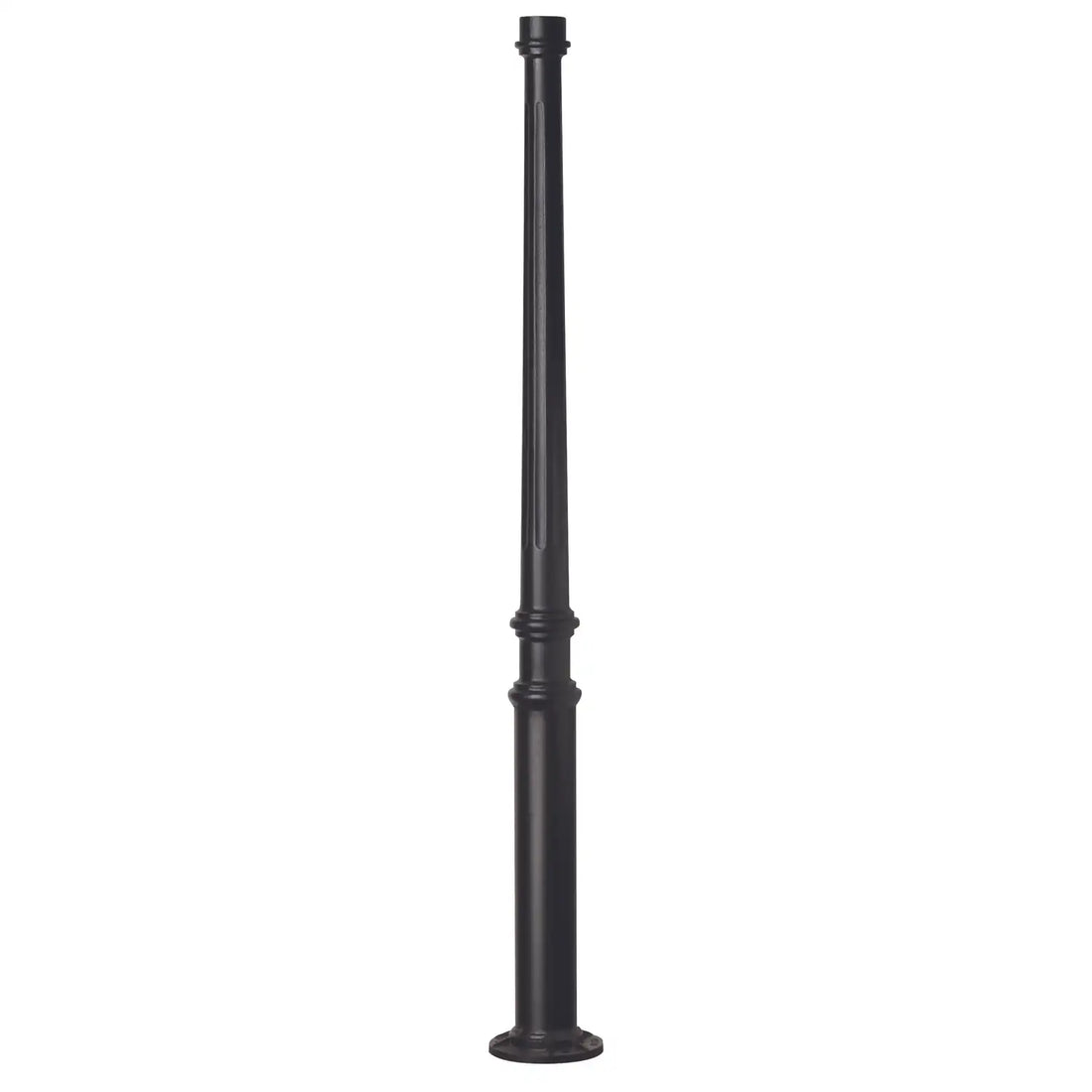 SNOC ALUMINUM POST - TAPERED ROUND BASE WITH ANCHOR BOLTS 1092 - Post