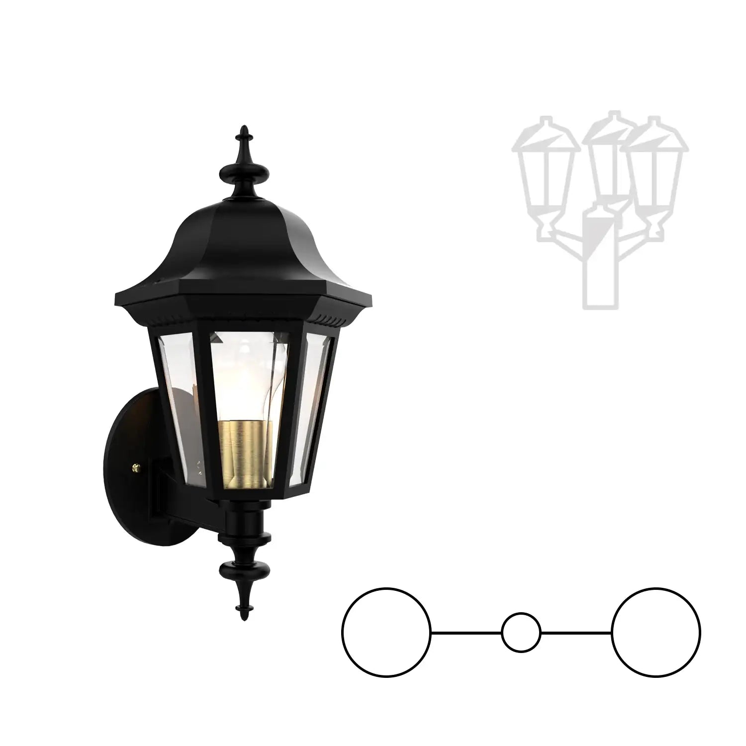 SNOC MANOR - TWO HEAD UP MOUNT FOR SMALL POST 11224 2A - Post