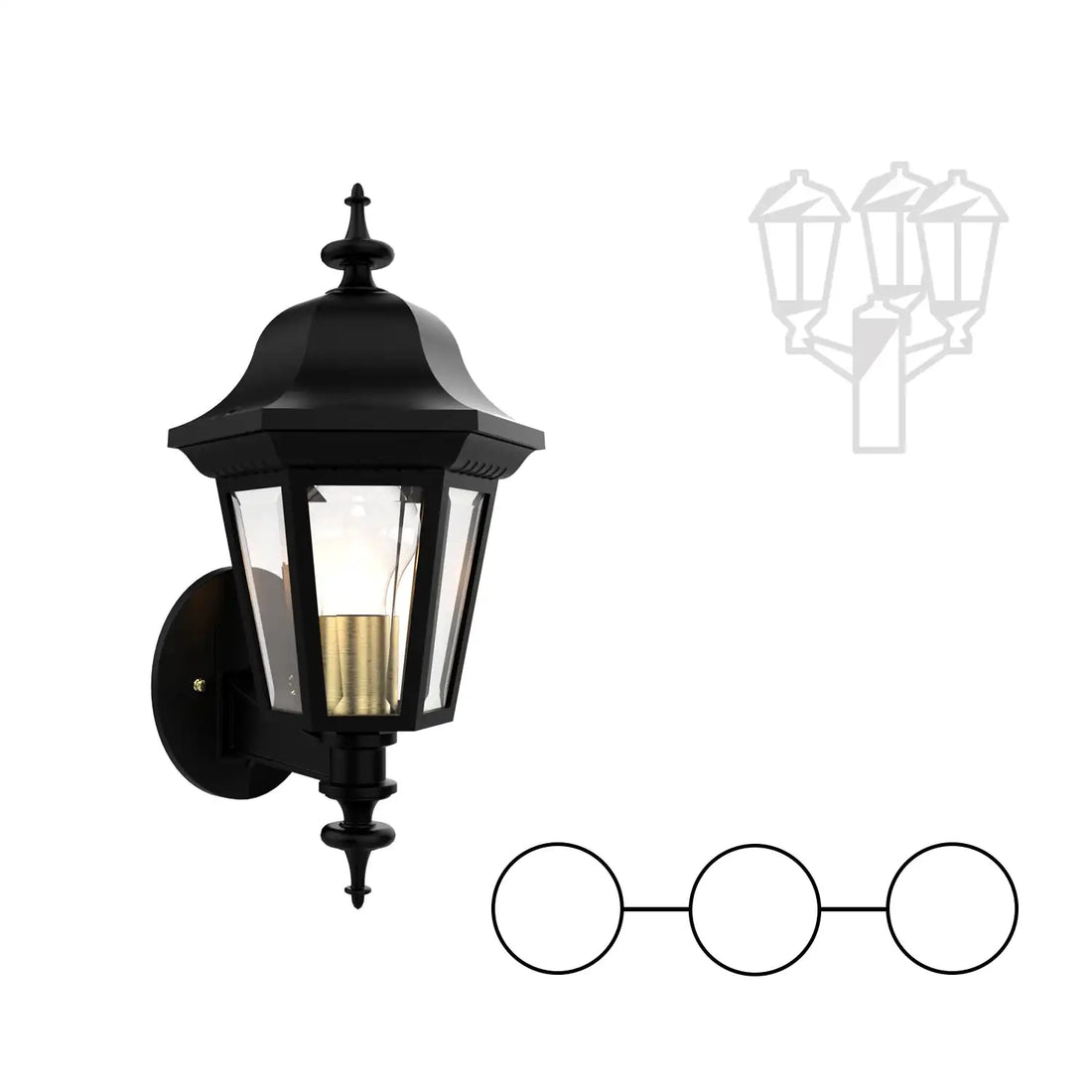 SNOC MANOR - TWO-HEAD MOUNTING AND CENTER HEAD UP FOR SMALL POST 11224 2A1 - Post