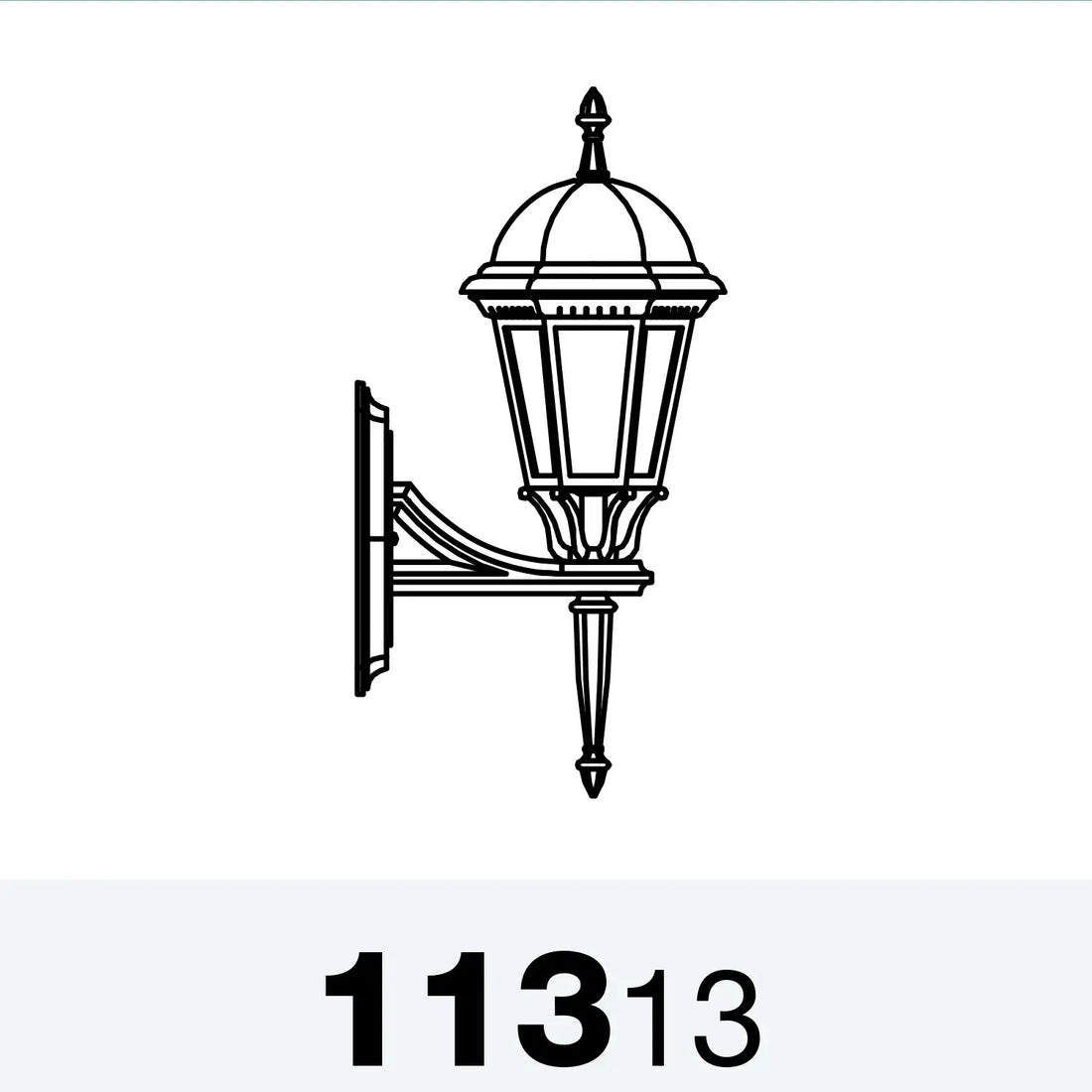 SNOC, STURBRIDGE - WALL MOUNT UP WITH SMALL FINIAL 11313, OUTDOOR WALL LIGHTS