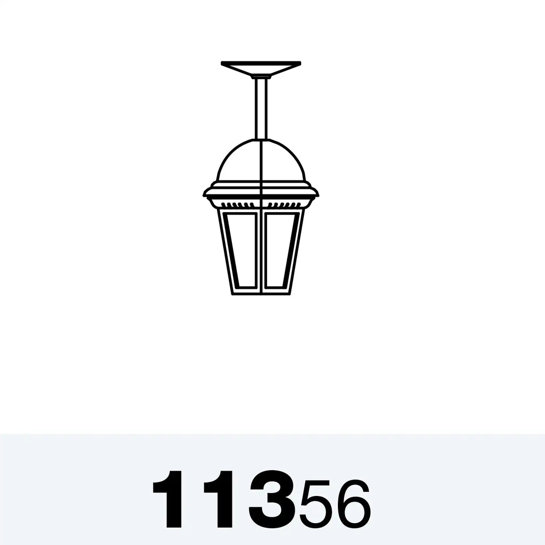 SNOC, STURBRIDGE - ROD CEILING MOUNT SMALL 11356, OUTDOOR CEILING LIGHT